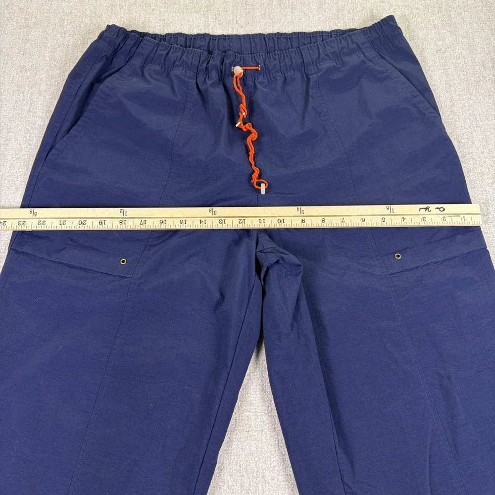 VTG Nike Ripstop Nylon‎ Track Pants Navy Blue Windbreaker Athletic Y2K Mens M